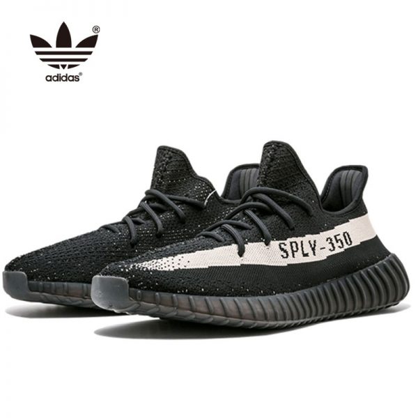 Adidas Yeezy Boost 350 V2 Oreo 針織透氣 情侶款 運動鞋 黑白 BY1604