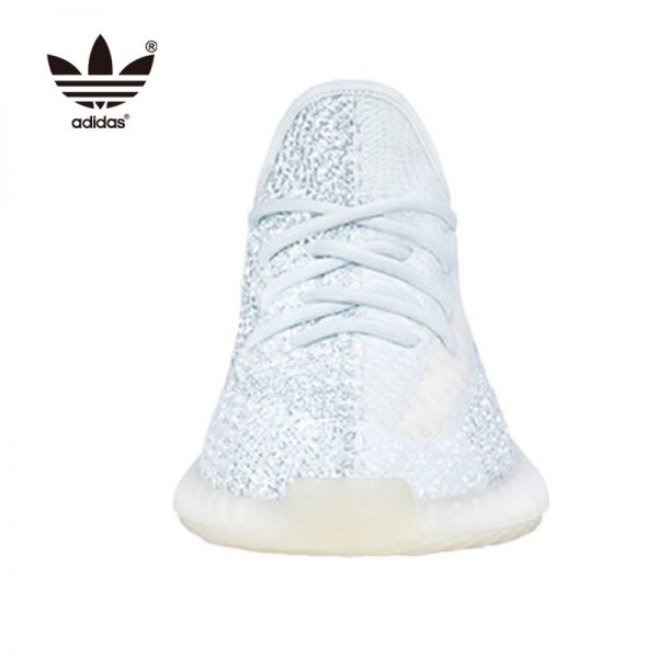 Adidas Yeezy 350 V2 Cloud White 冰藍滿天星 男女 輕便透氣跑鞋 FW3043