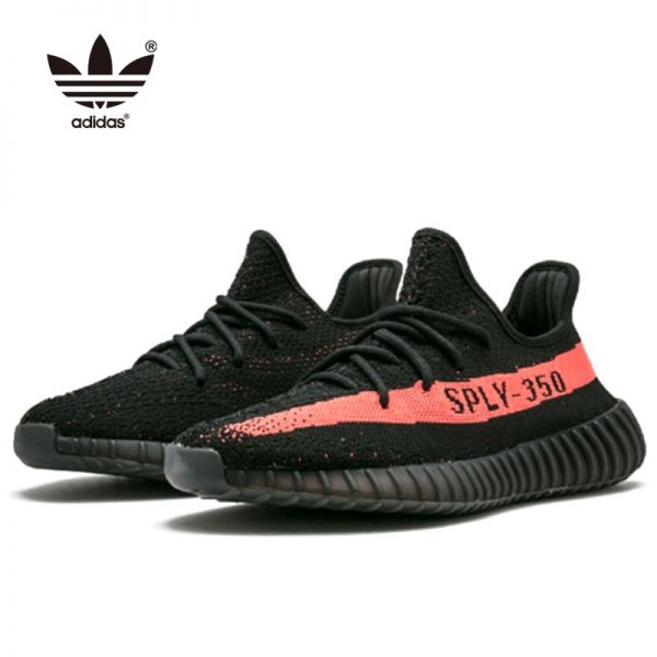 Adidas Yeezy 350 Core Black Red 男女 輕便透氣 跑步鞋 黑紅 BY9612