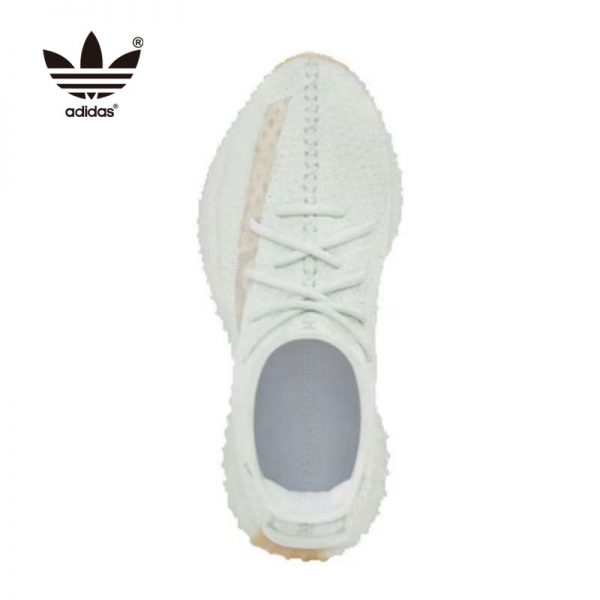 Adidas Yeezy 350 Cloud White 冰藍 情侶款 椰子 透氣 跑步鞋 FW3043