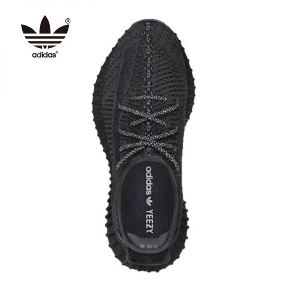 Yeezy 350 V2 Black 黑天使 男女真爆 透氣輕便 黑武士 跑步鞋 FU9006