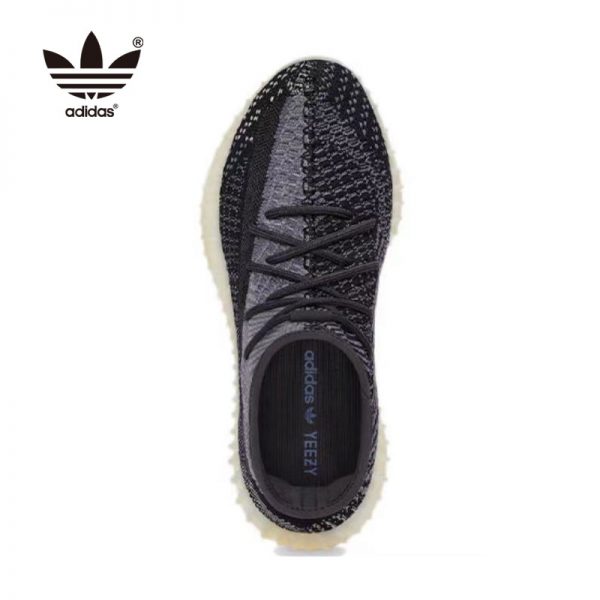 Yeezy Boost 350 V2 Carbon 情侶款 透氣慢跑鞋 黑芝麻 FZ5000