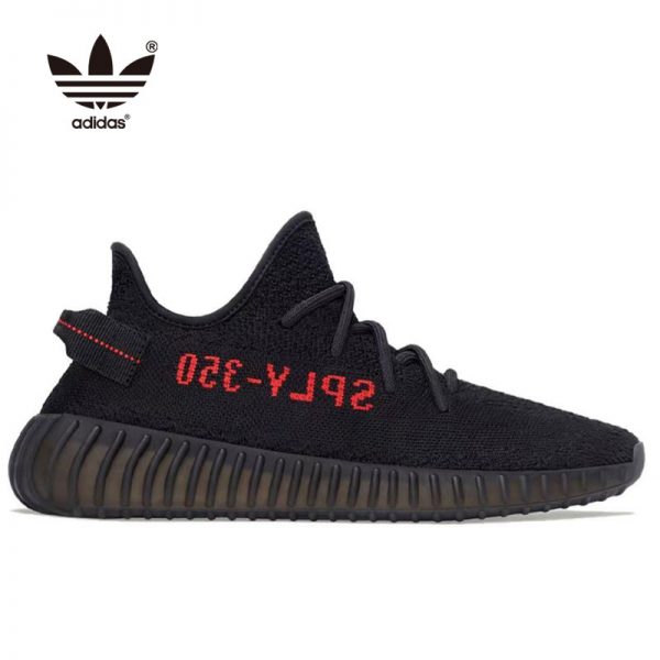 Yeezy 350 V2 Black Red 情侶款 透氣輕便 跑步鞋 黑紅 CP9652