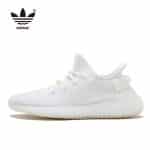 Adidas Yeezy 350 White V2 經典椰子鞋 男女輕便 舒適透氣 運動跑鞋 白色 CP9366